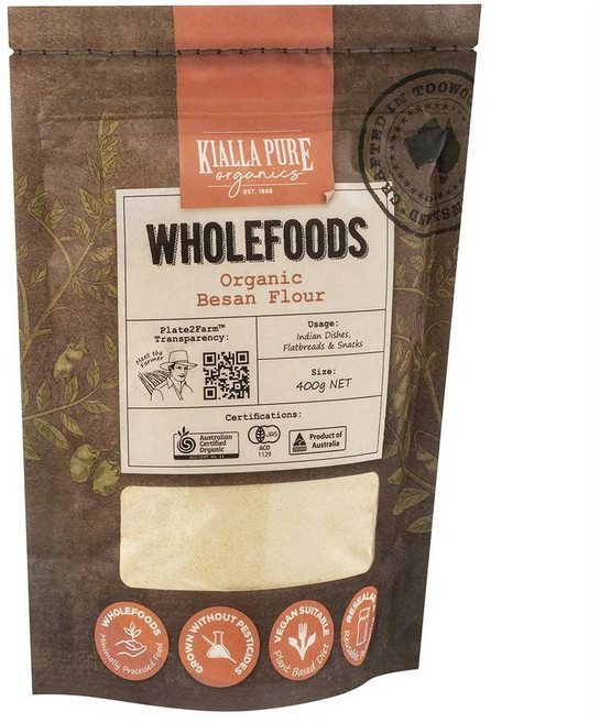 Kialla 키알라 퓨어 베산 병아리콩 플로어, 400g, 2개