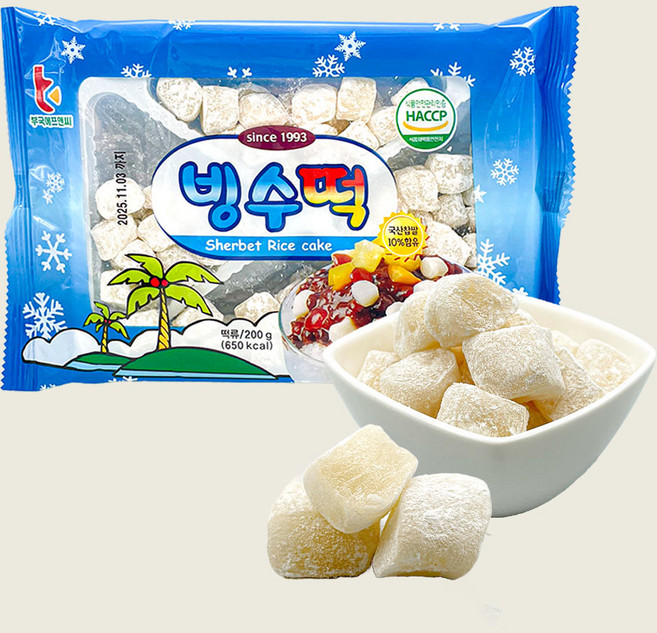 부국 빙수떡 200g, 5개