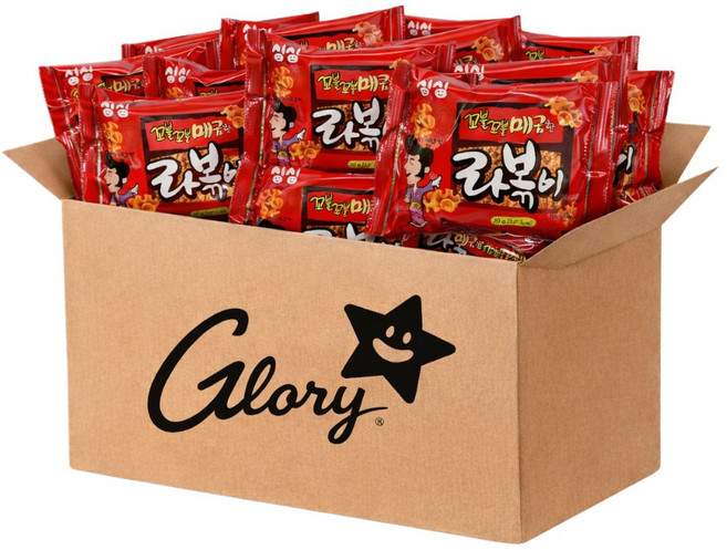 GLORYHY쿠킹박스 캠핑 여행 꼬꼬마 꼬불이 매콤라볶이 라면땅, 30g, 13개