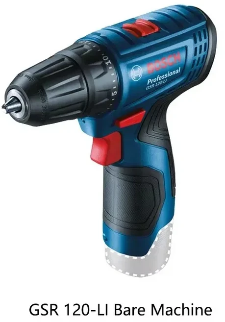 보쉬 전기 드릴 GSR 120-LI 12V 충전식 무선 다기능 가정용 DIY 스크루 드라이버 전동 공구 세트, GSR 120-LI Tool Only