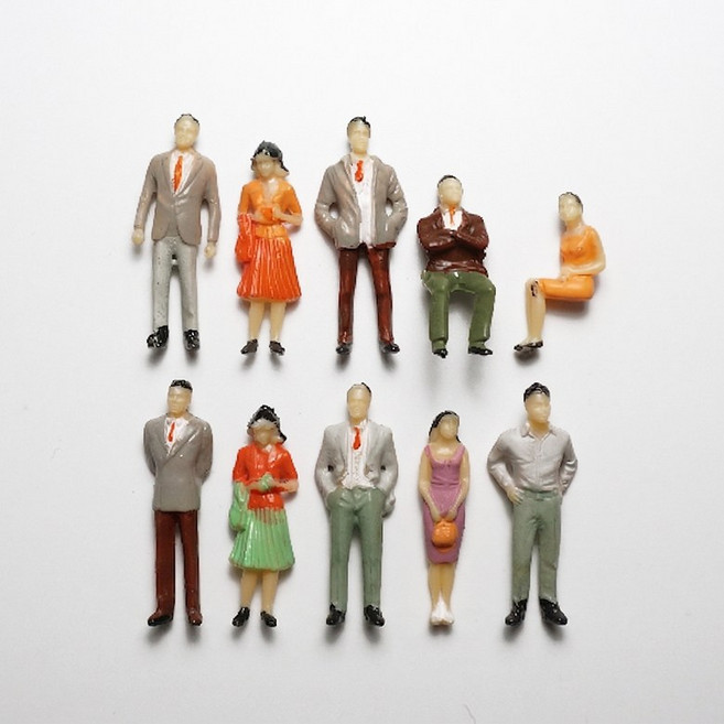 포레스 컬러 사람 인체 모형 테라리움 디오라마 건축 재료, 1개, 1:300(약0.7cm)-30P