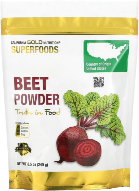 캘리포니아 골드 뉴트리션 CGN 비트 분말 240g, 1통 - 쿠팡
