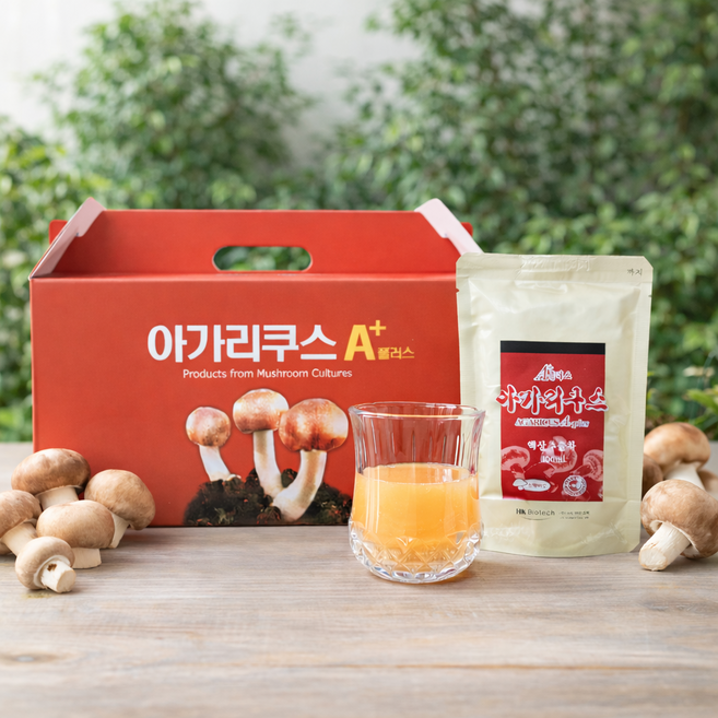 아가리쿠스 버섯 국산 HK바이오텍 아가리쿠스A 플러스 32포, 1개, 3.2L
