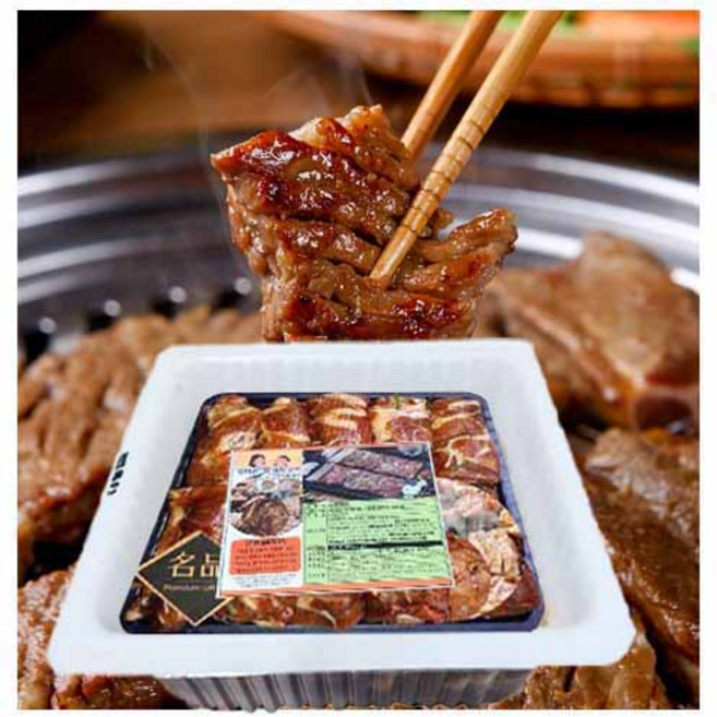 엄마손 양념 돼지갈비(국내산)-3.5kg(10대)(10인분) 왕돼지 갈비 선물세트 구정선물 추석선물, 1개, 3.5kg