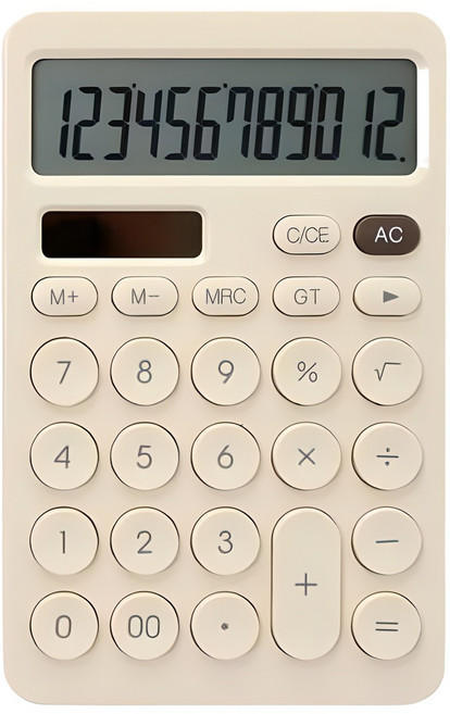 모닝글로리 비움 핸디 계산기 ECD-704, 베이지, 1개