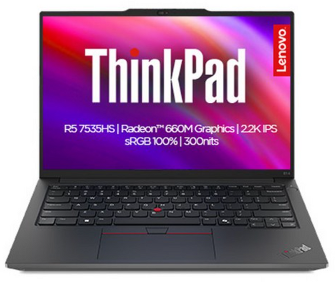 레노버 2025 씽크패드 E14 G6 라이젠5 라이젠 7000 시리즈, BLACK, 1536GB, 16GB, Free DOS, 21M3006VKD