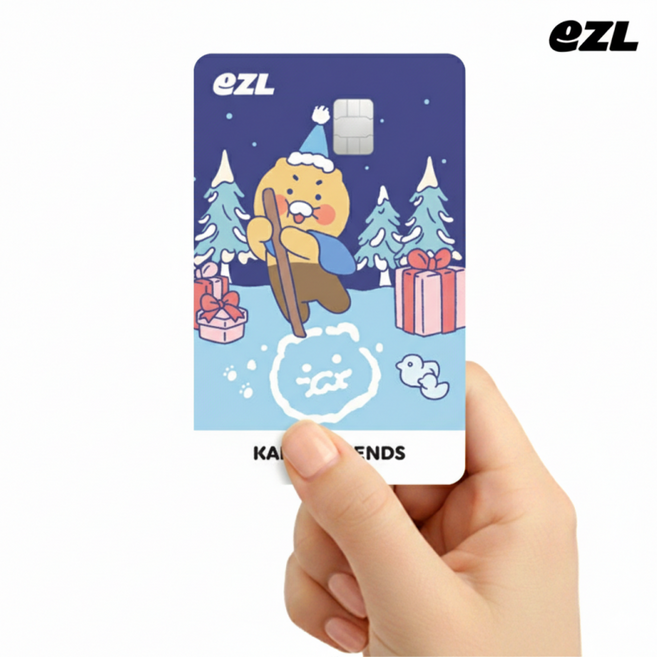 겨울날 춘식이 이즐 교통 카드 충전식 캐시비카드, 겨울날춘식이 카드, 1개