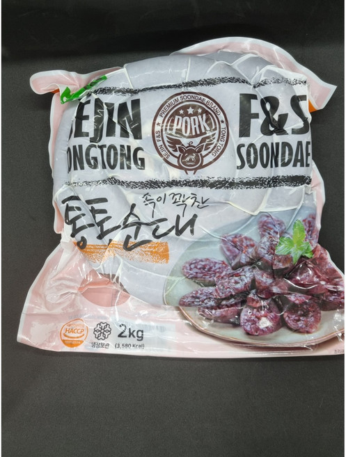 세진 통통 순대 2kg 분식 국물떡볶기 새우링과 함께, 1개