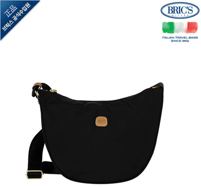 [브릭스] 엑스백 하프문 스몰 숄더백 블랙 (BR-BXG45052.101)