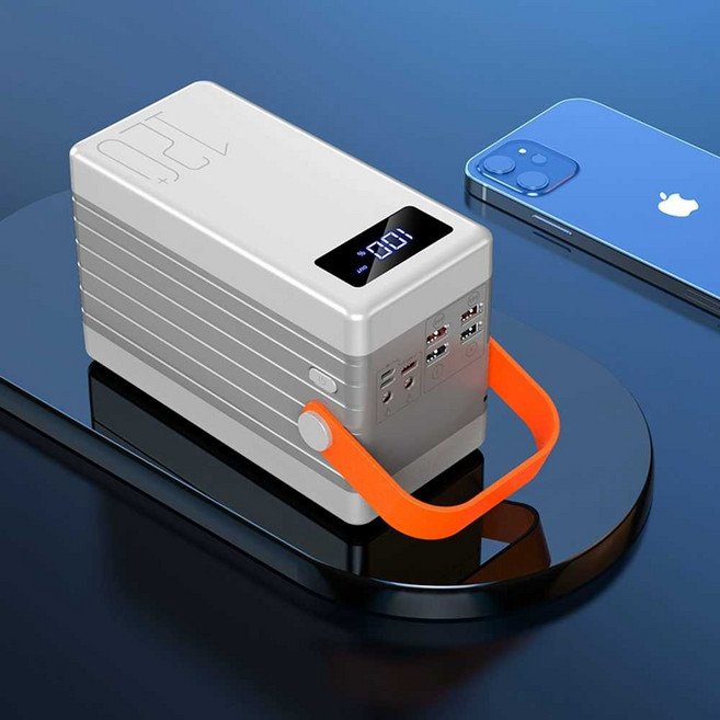 대용량 보조배터리 캠핑 여행 무선 차박 충전 배터리, 120000mAh 블랙 4개 패키지, 1개