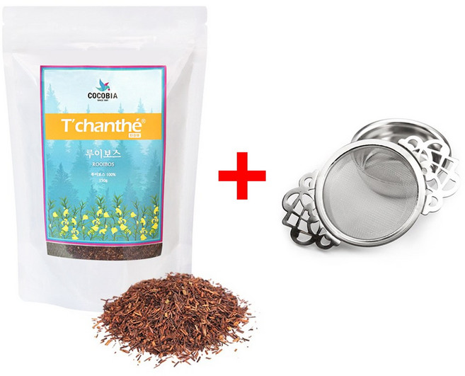 티샹떼 허브차 루이보스티 리필팩 150g 임산부 카페인없는차+티스트레이너 차거름망, 3.페퍼민트 60g+양날개 미니, 1개, 1개입