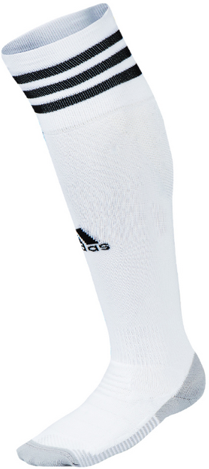 아디다스 퓨어화이트 블랙 스트라이프 축구 니삭스 양말 스타킹, 화이트, 1세트