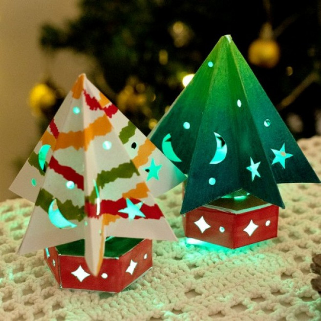 민화샵 크리스마스종이무드등, 트리(본품), 본품-트리