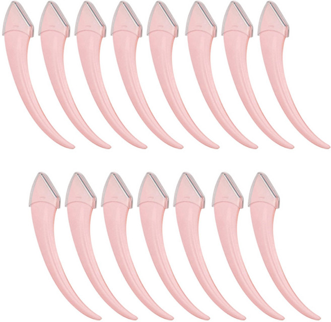 로에드 반달 눈썹칼 눈썹정리 칼 여성 남성 눈썹 면도 제모 미용칼, 15개, 반달눈썹칼