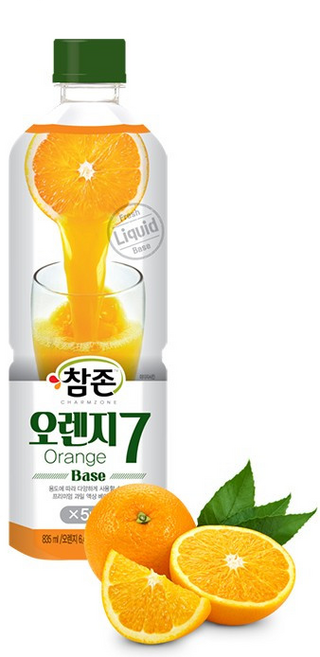 참존 오렌지7 베이스, 6개, 835ml