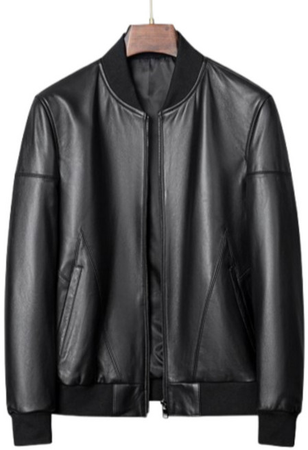 DIMO 모던 천연 가죽 자켓 블루종