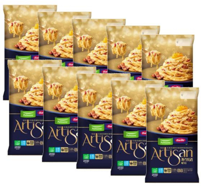 풀무원 아티장 까르보나라 파스타 2인분, 10개, 600g