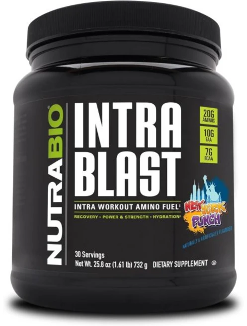 뉴트라바이오 NutraBio Intra Blast Bcaa Powder Amino Acid Supplement Electrolyte & Hydration Blend Intr, New York Punch, 732g, 1개 - 쿠팡