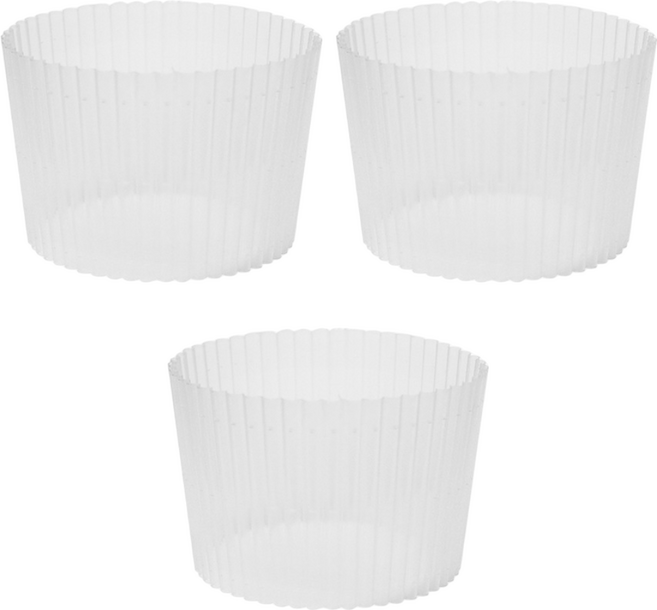 월간리빙 미끄럼 방지 실리콘 컵홀더 컵슬리브, 3개, 투명