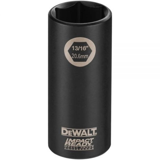 디월트 DW2287 916-Inch IMPACT READY Deep Socket for 38-Inch Drive, 1", Pack of 1