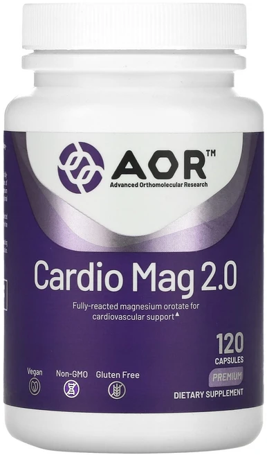 Advanced Orthomolecular Research AOR Cardio Mag 2.0 캡슐 120정, Advanced Orthomolecular Res..., 1개 - 쿠팡
