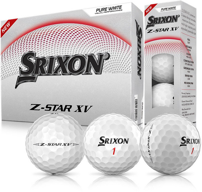 스릭슨 던롭 골프공 3피스 Z-STAR9 XV, PUREWHITE, 1개