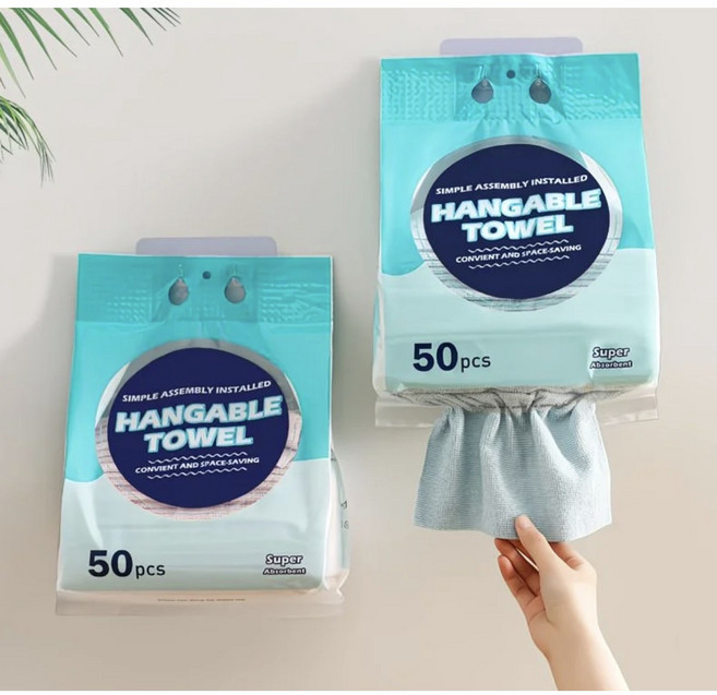 극세사 주방 행주 빨아쓰는 다용도 타올 블루, 1개, 50개