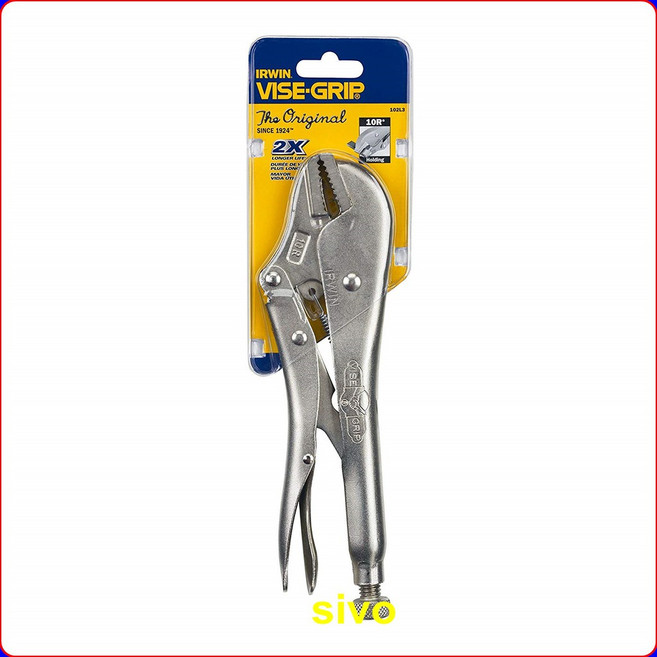 IRWIN VISE-GRIP 萬能鉗固定鉗 7R 7吋 10R 10吋 高強度碳合金鋼 鎖緊不滑脫 多功能維修組裝工具, 1個, 10R 10"