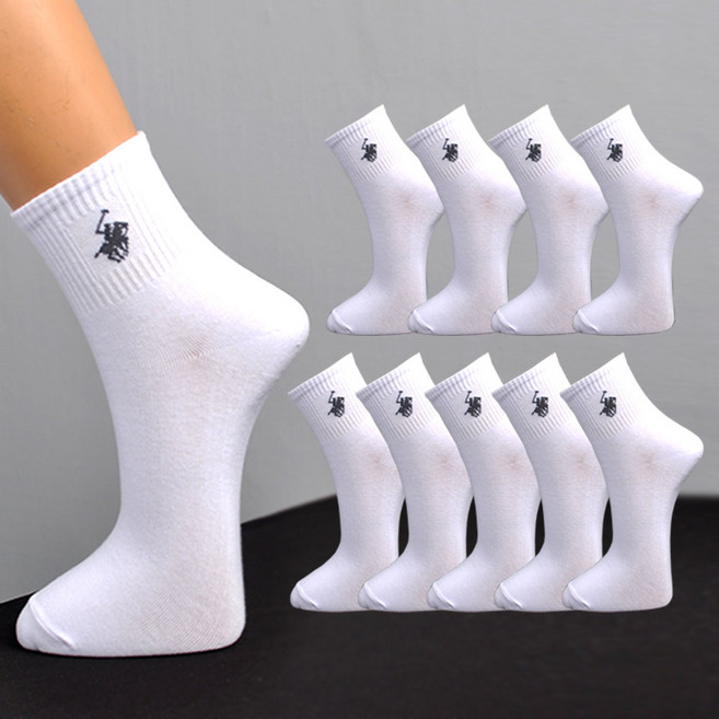 비버리힐스폴로클럽 남성용 미니 말로고 양말 10족