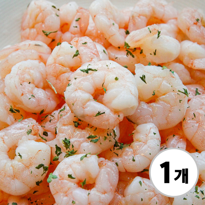 맛꾼 [신선배송] 쫄깃탱글 생 새우살 깐 새우 감바스 칵테일새우 냉동 손질 흰다리새우살, 1개, 1kg(71-90)