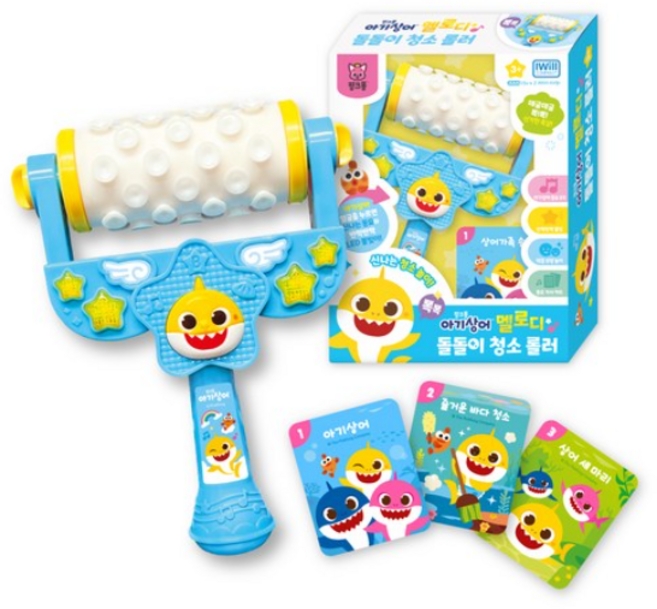 핑크퐁 아기상어 멜로디 돌돌이 청소 롤러, 아이윌컴퍼니