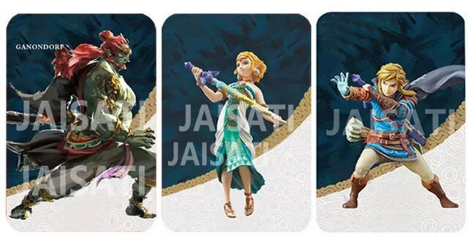 젤다 왕국 눈물 링크 가논돌프 공주 젤다의 전설 야생의 숨결 아미보 카드 스위치, 1개