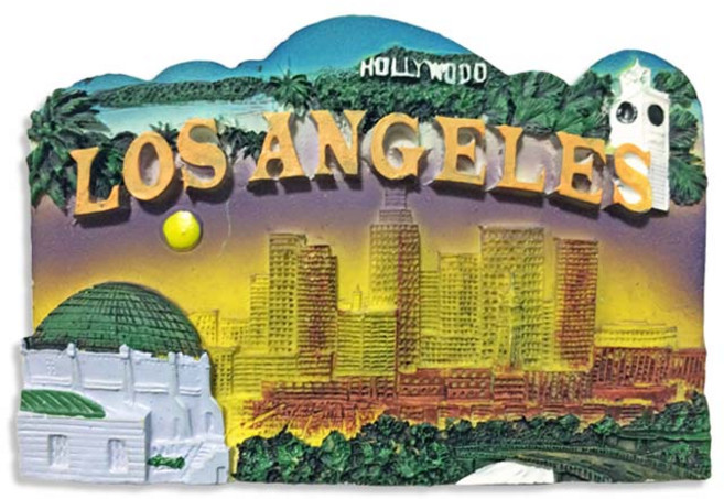 유로고 미국 몰디브 뉴욕 괌 하와이 캐나다 스위스 프라하 영국 런던 마그넷 마그네틱 냉장고자석, 33.로스앤젤레스