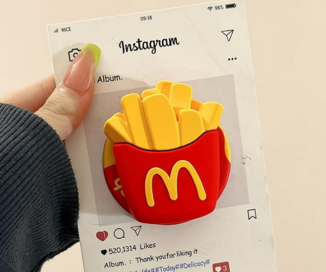 러블린 l 감자튀김 스마트톡 . 맥세이프톡. 스마트그립, 1개, 감튀