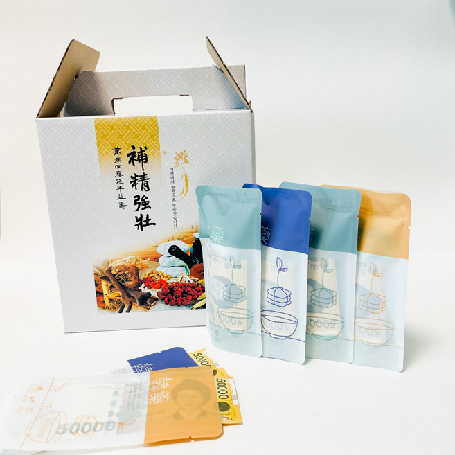 한약 보약 박스 부모님 결혼기념일선물 돈진단 반전용돈 환갑 봉투 생신, 1개