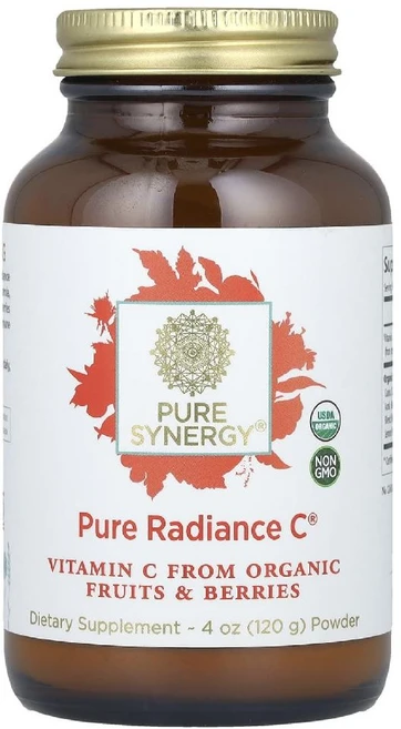 [해외] [Pure Synergy Pure Radiance C Natural Vitamin C] 퓨어 시너지 래디어스 파우더 4oz(120g), 120g, 1개 - 쿠팡