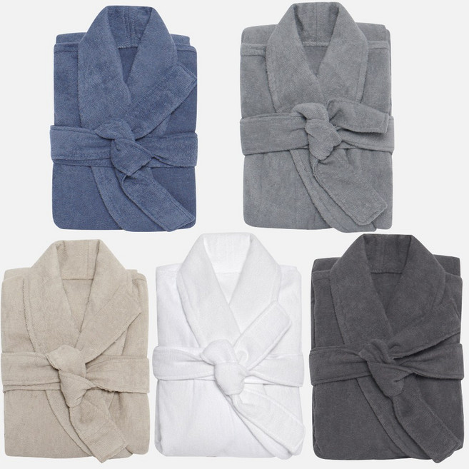 송월타월 프리미엄 호텔가운30수 40수, 고중량 연회색M, 1개