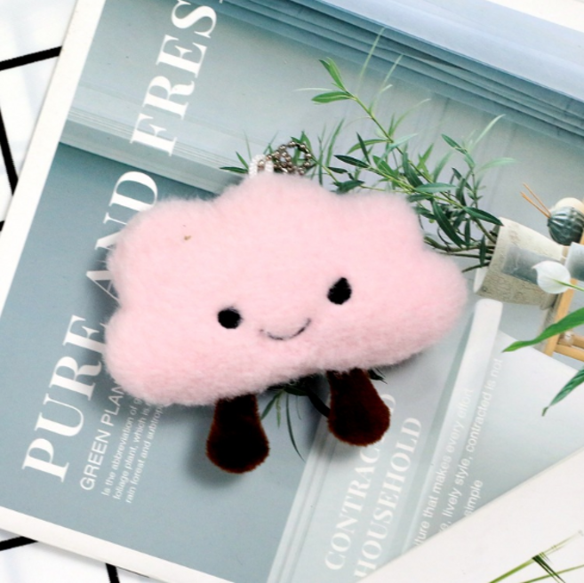 무료배송!! 마트정 2개세트 몽글몽글 3색 구름 가방고리장식 인형