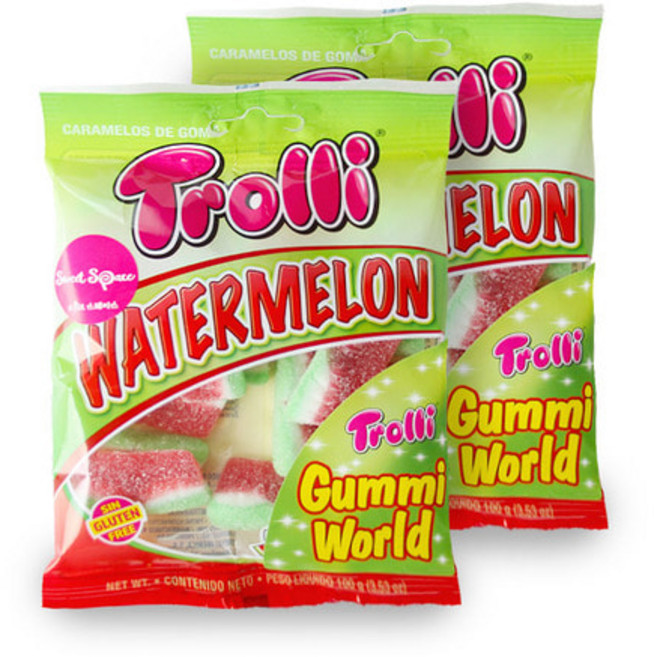 트롤리 워터멜론향 수박 젤리, 12개, 100g