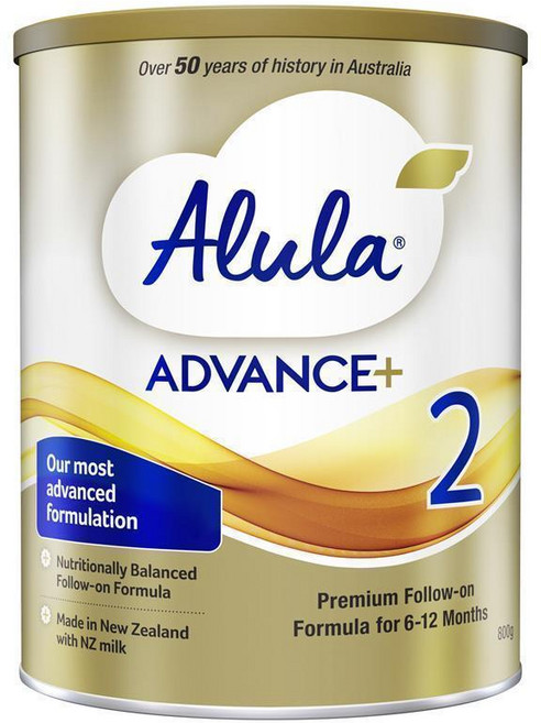 호주 알룰라 Alula Follow On Formula 6-12개월 2단계 어드벤스+ 팔로우 온 아기 분유, 800g, 2개