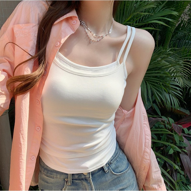 앨오앤지 여성 레이어드 캡내장 나시