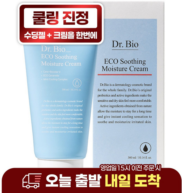 닥터바이오 에코 수딩 수분 크림, 300ml, 1개