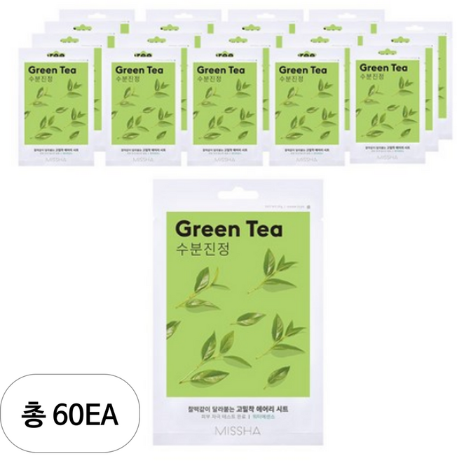 미샤 에어리 밀착 시트 마스크 감자, 1개입, 60개