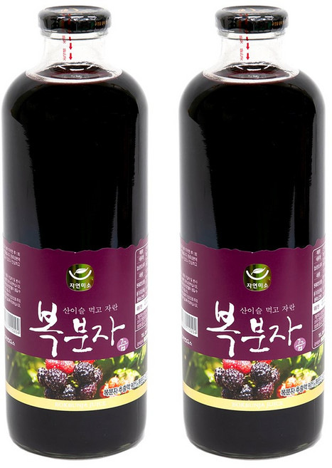 토종 복분자즙 1L, 2개