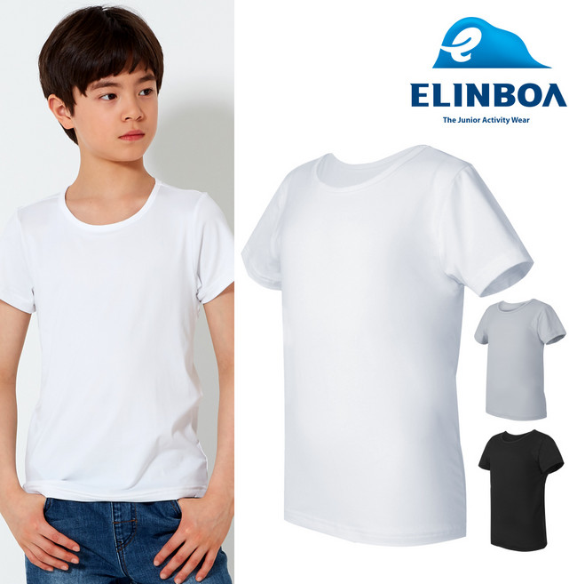 [엘인보아] 주니어 기능성 냉감 반팔 3종 택1