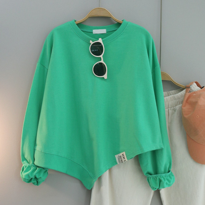 달콩 여성 빅사이즈 봄신상 로시언발오버핏맨투맨