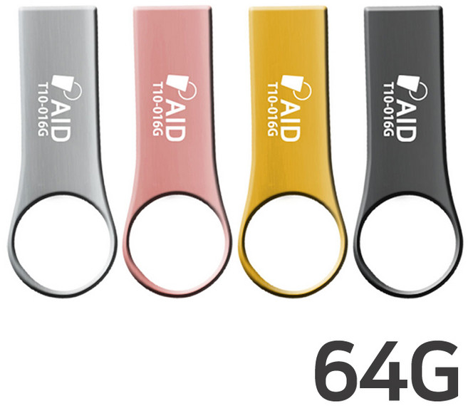누적판매 40만개 TKR 정품 메탈소재 USB, 2. 원형 T10-, 64G, 99999