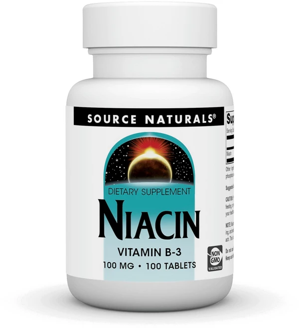 소스 내추럴스 나이아신 100mg 비타민 B-3 비건 - 100 Source Naturals Niacin 100 mg Vitamin B-3 Non-GMO - 100 Tablet, 1개, 100정 - 쿠팡