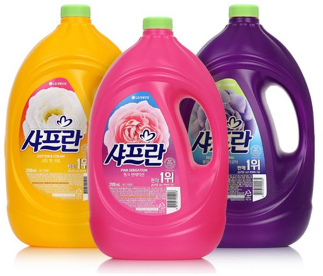 LG샤프란 3100ml 구연산 코튼 용기 세탁세제 섬유유연제 비죤 샤프란, 3.1L, 1개