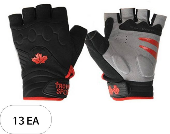 트로비스 헬스장갑 TS7000, 13개, 혼합색상